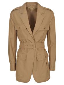 Max Mara Jackets Leather Brown