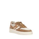 Sneakers Basket In Camoscio Beige