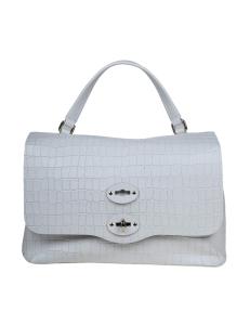 Zanellato postina s cayman in white coconut print leather